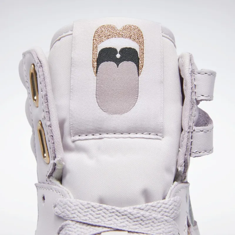 Reebok Cardi B Freestyle Hi Schoenen Quartz Glow / Lilac Fog / Cloud White