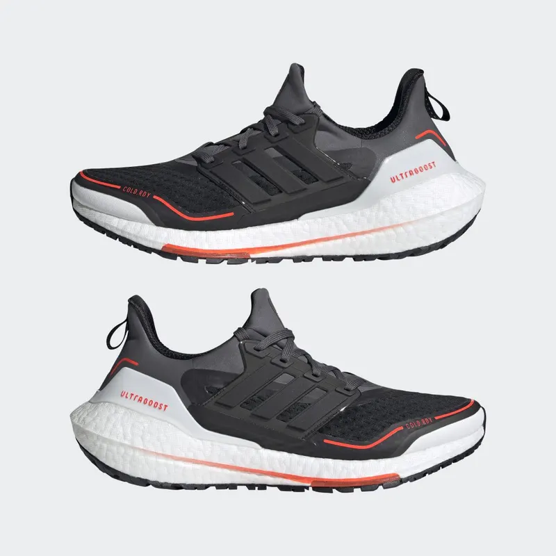 adidas Ultraboost 21 COLD.RDY Grey Five / Core Black / Solar Red (GV7122)