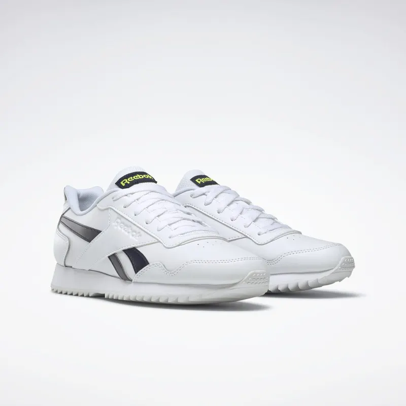 Reebok Royal Glide Ripple Cloud White / Vector Navy / Acid Yellow