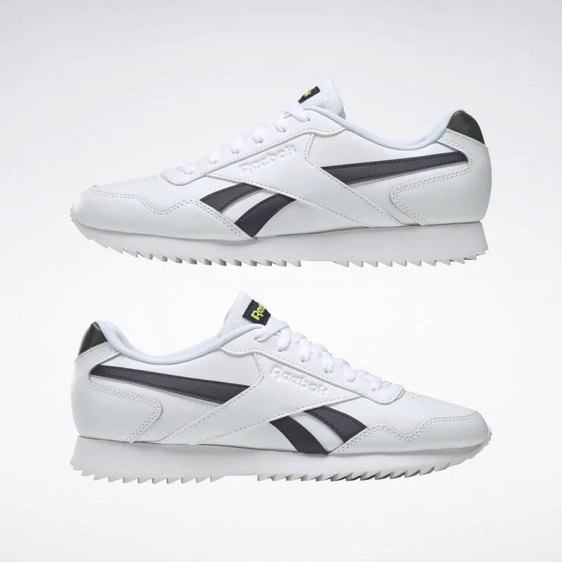 Reebok Royal Glide Ripple Cloud White / Vector Navy / Acid Yellow
