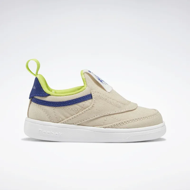 Reebok Club C Slip-On IV Schoenen Stucco / Classic Cobalt / Acid Yellow
