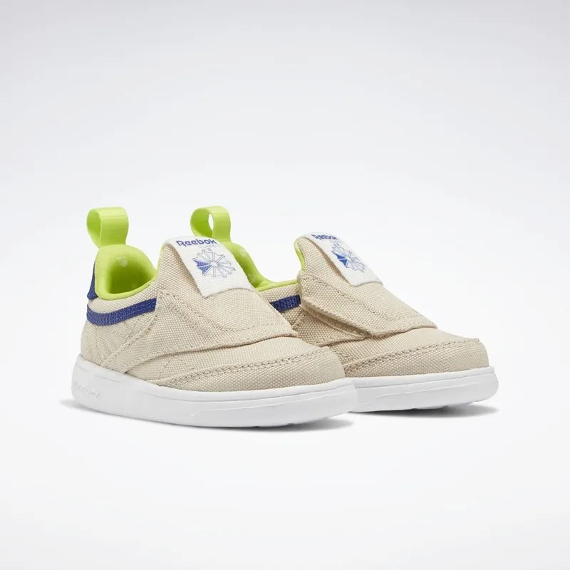 Reebok Club C Slip-On IV Schoenen Stucco / Classic Cobalt / Acid Yellow