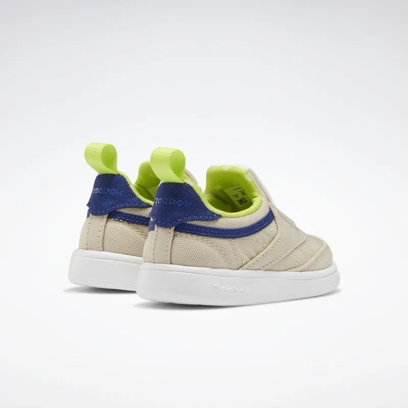 Reebok Club C Slip-On IV Schoenen Stucco / Classic Cobalt / Acid Yellow