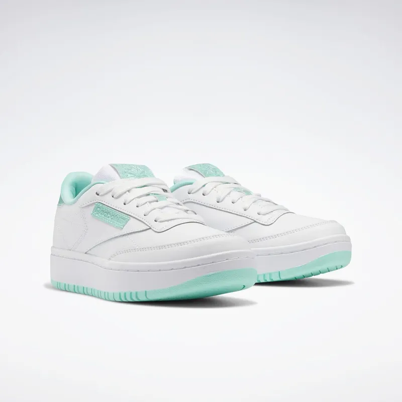 Reebok Club C Double Schoenen Cloud White / Hint Mint / Cloud White