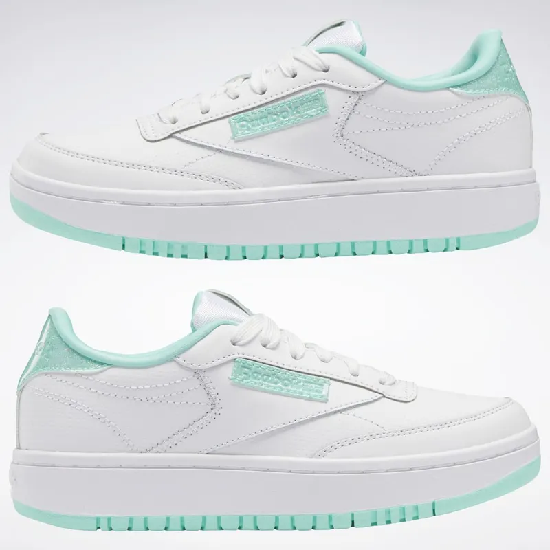 Reebok Club C Double Schoenen Cloud White / Hint Mint / Cloud White