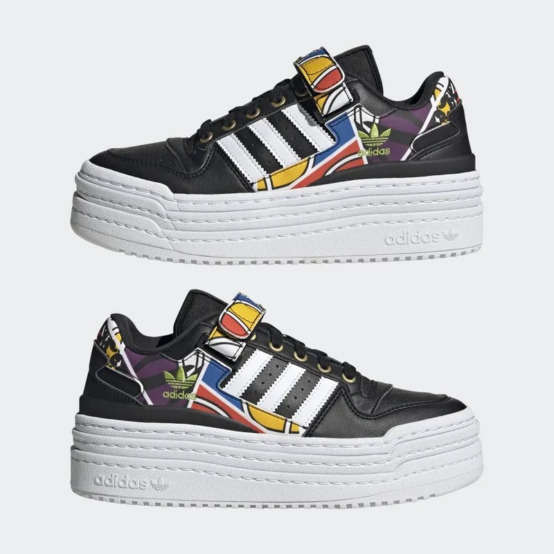 adidas Triple Platforum Lo Core Black / Cloud White / True Orange (GV8052)