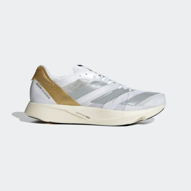 adidas Adizero Takumi Sen 8 TME Cloud White / Grey Two / Gold Metallic (GW1380)