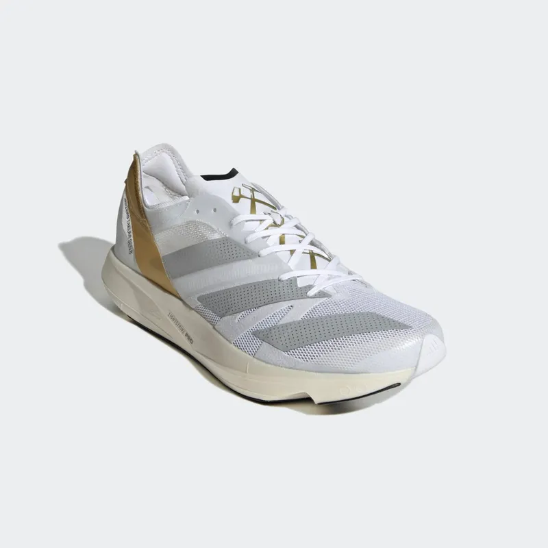 adidas Adizero Takumi Sen 8 TME Cloud White / Grey Two / Gold Metallic (GW1380)