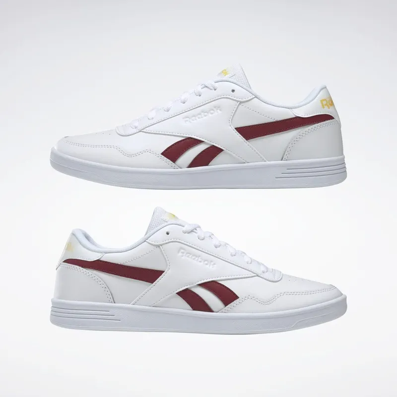 Reebok Royal Techque T Cloud White / Classic Burgundy / Always Yellow
