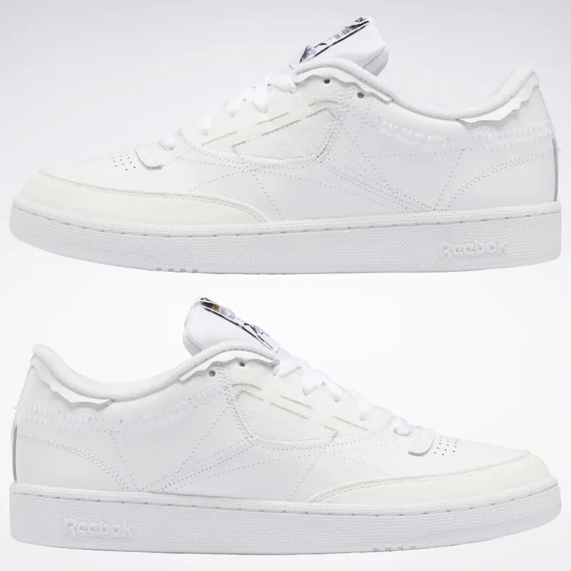 Reebok Maison Margiela Club C Memory Of Schoenen Cloud White / Black / Cloud White