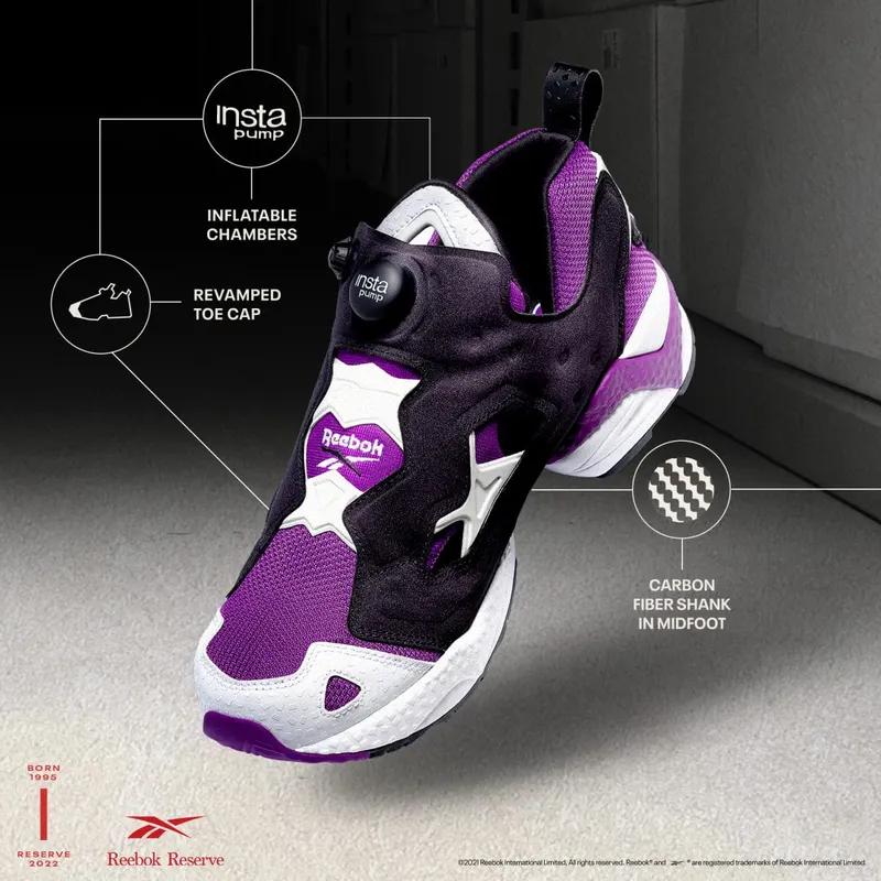 Reebok Instapump Fury 95 Schoenen Aubergine / Core Black / Cloud White