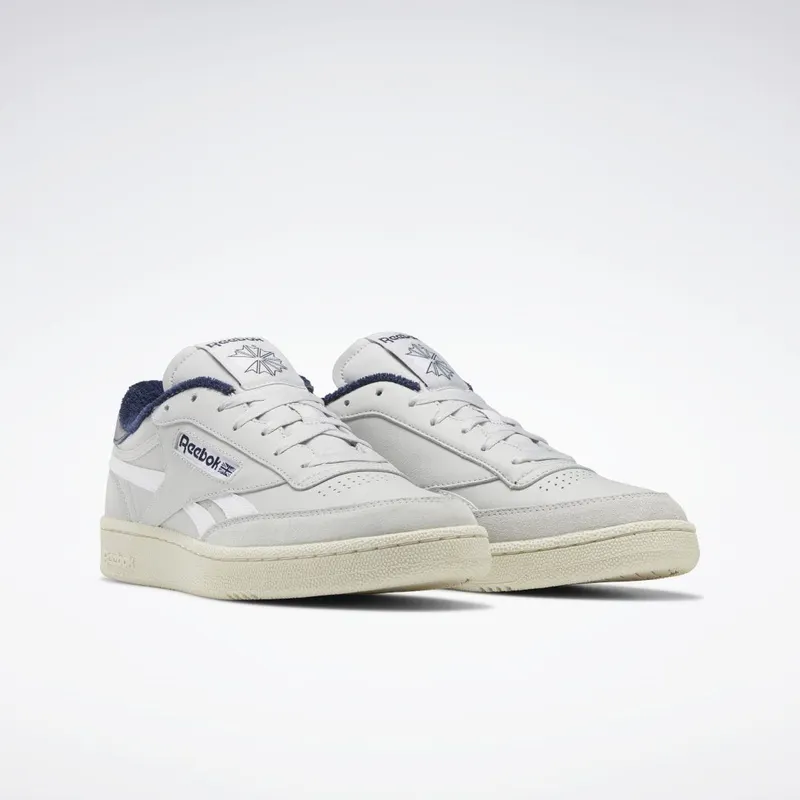 Reebok Club C Revenge Schoenen Pure Grey 2 / Vector Navy / Alabaster