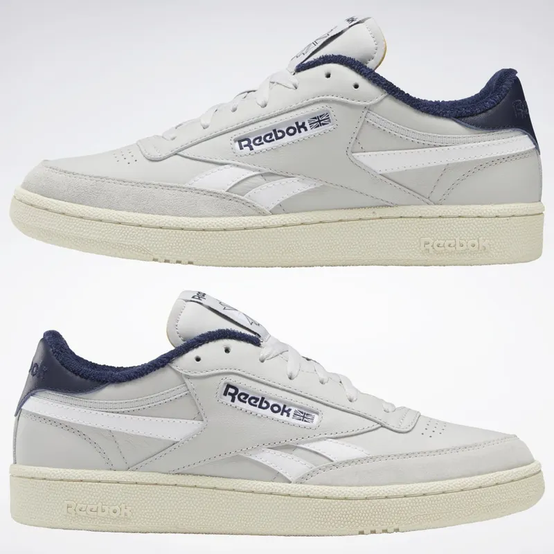 Reebok Club C Revenge Schoenen Pure Grey 2 / Vector Navy / Alabaster