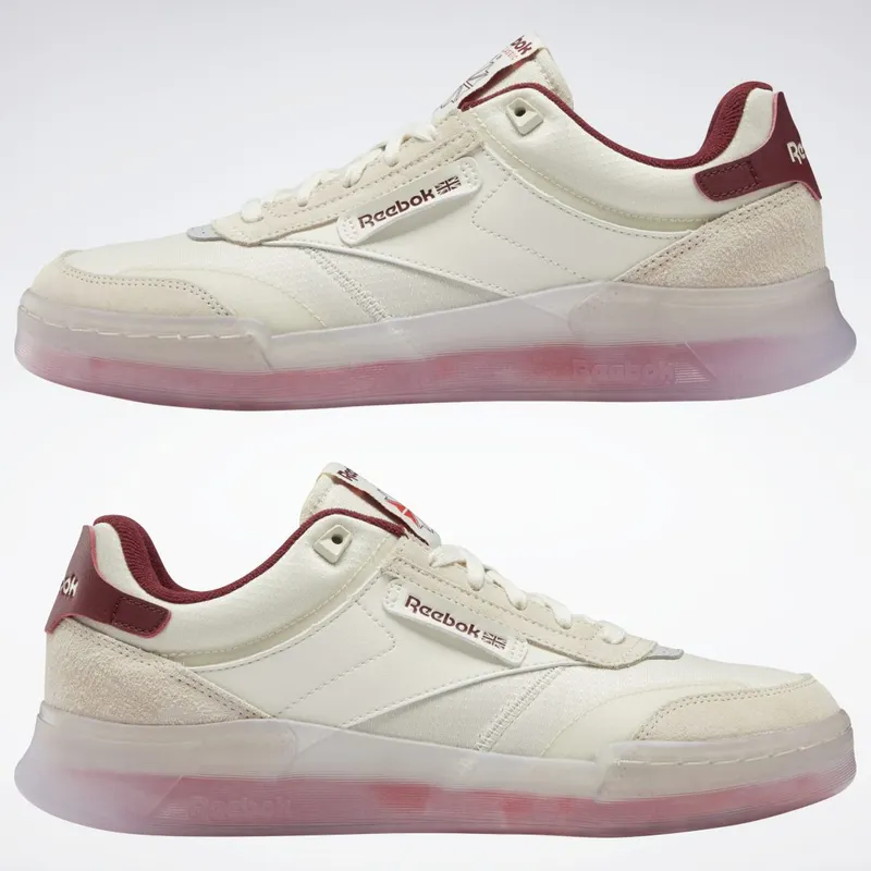 Reebok Club C Legacy Schoenen Alabaster / Classic Burgundy / Cherry