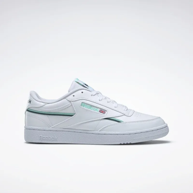Reebok Club C 85 Vegan Schoenen Cloud White / Hint Mint / Midnight Pine