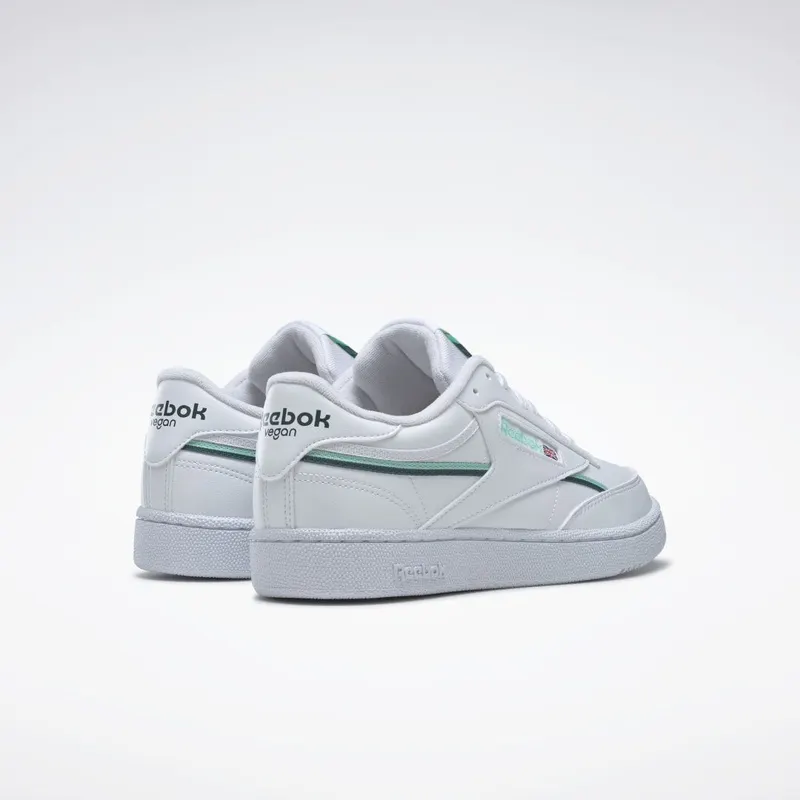 Reebok Club C 85 Vegan Schoenen Cloud White / Hint Mint / Midnight Pine