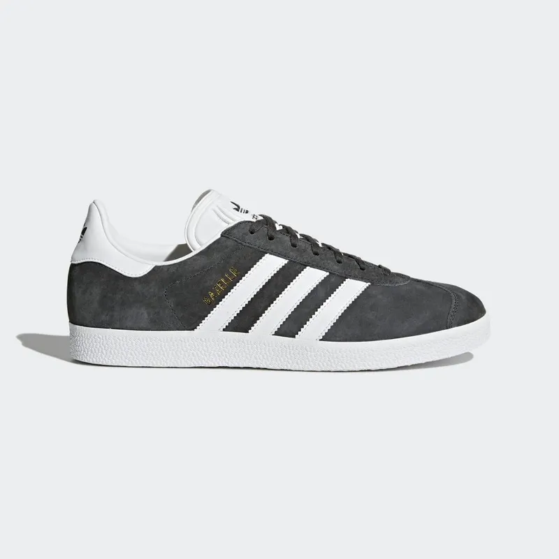 adidas Gazelle Dark Grey Heather / White / Gold Metallic (BB5480)