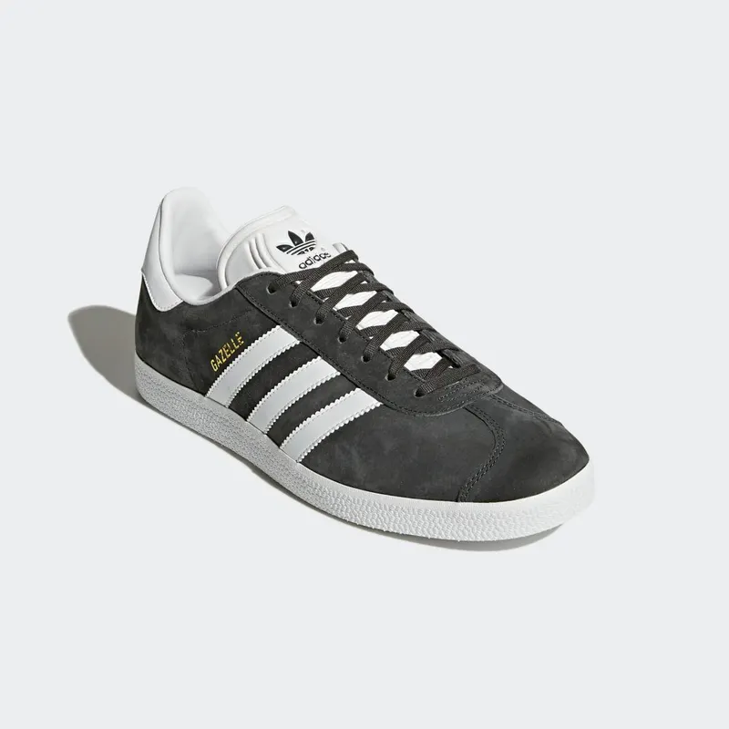 adidas Gazelle Dark Grey Heather / White / Gold Metallic (BB5480)