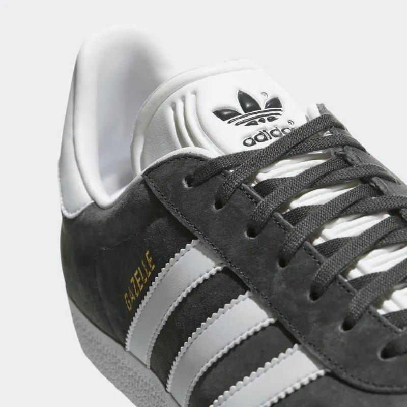 adidas Gazelle Dark Grey Heather / White / Gold Metallic (BB5480)