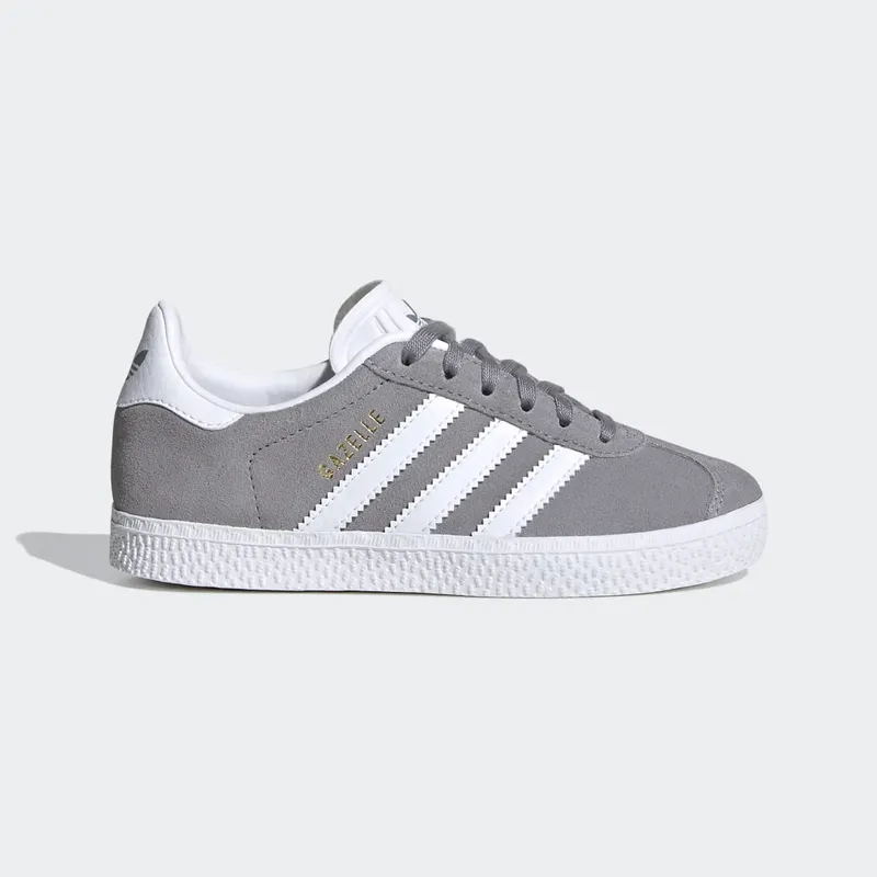 adidas Gazelle Grey Three / Cloud White / Gold Metallic (FW0714)