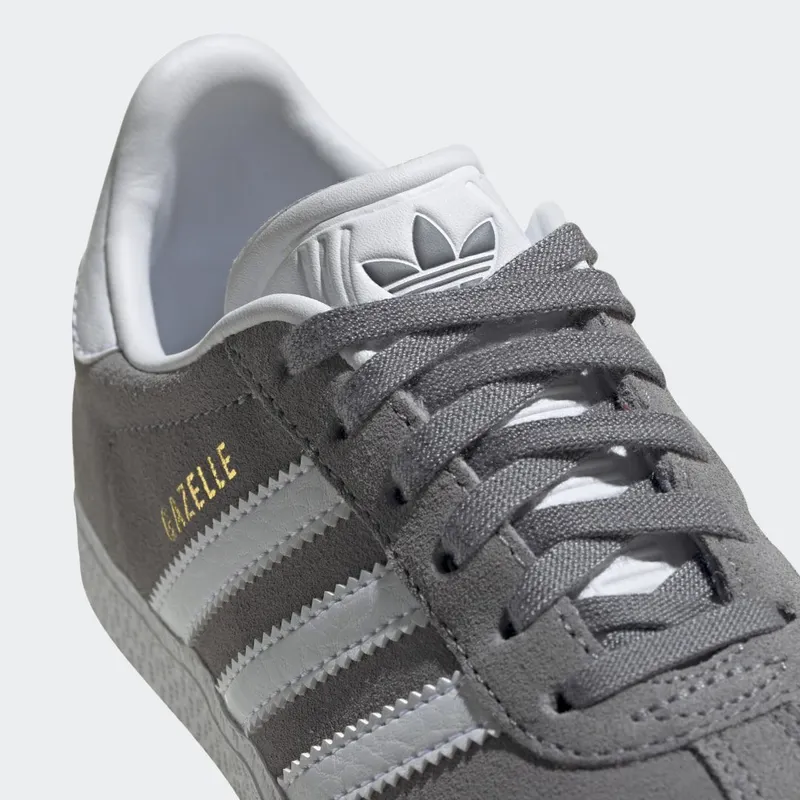 adidas Gazelle Grey Three / Cloud White / Gold Metallic (FW0714)