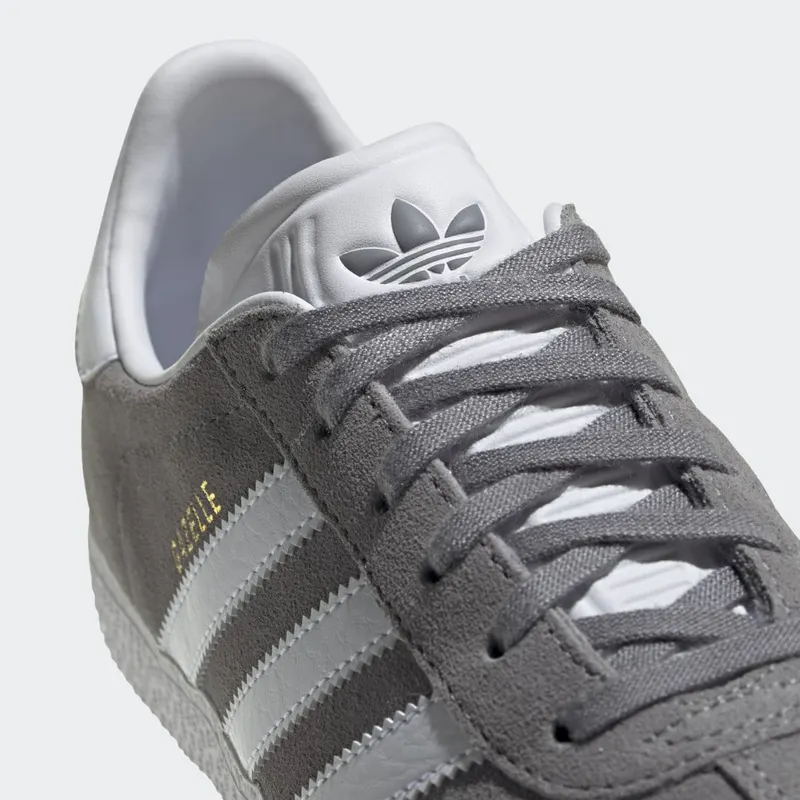adidas Gazelle Grey Three / Cloud White / Gold Metallic (FW0716)