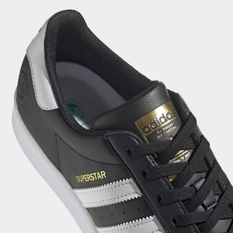 adidas Superstar Vegan Core Black / Cloud White / Gold Metallic (FW2296)