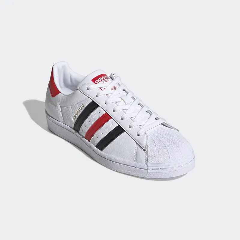 adidas SUPERSTAR Cloud White / Red / Gold Metallic (FX4356)