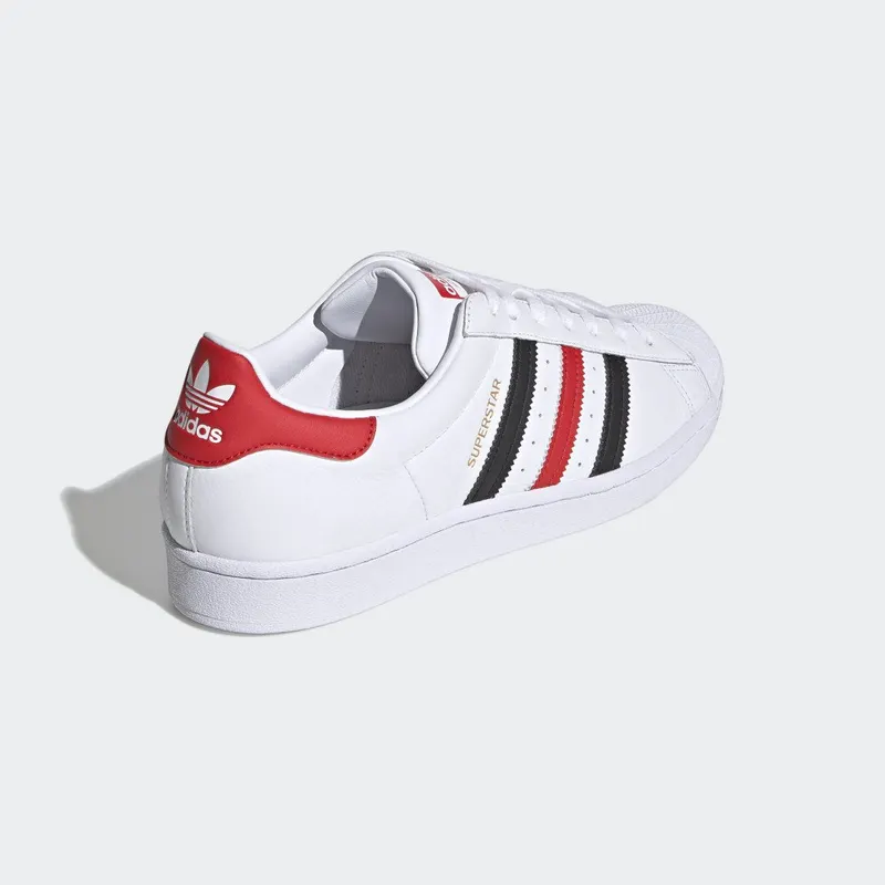 adidas SUPERSTAR Cloud White / Red / Gold Metallic (FX4356)