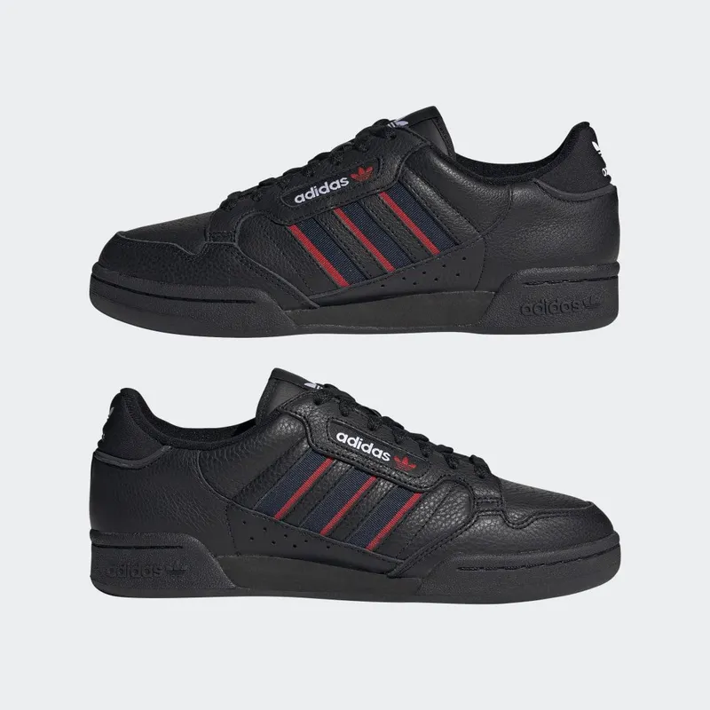 adidas Continental 80 Stripes Core Black / Collegiate Navy / Vivid Red (FX5091)