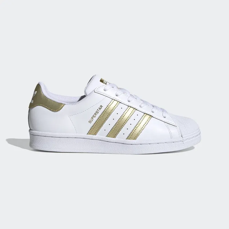 adidas Superstar Cloud White / Gold Metallic / Cloud White (FX7483)