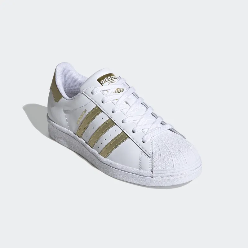 adidas Superstar Cloud White / Gold Metallic / Cloud White (FX7483)