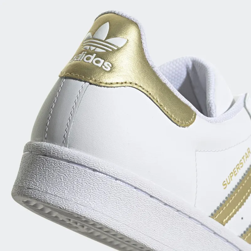 adidas Superstar Cloud White / Gold Metallic / Cloud White (FX7483)