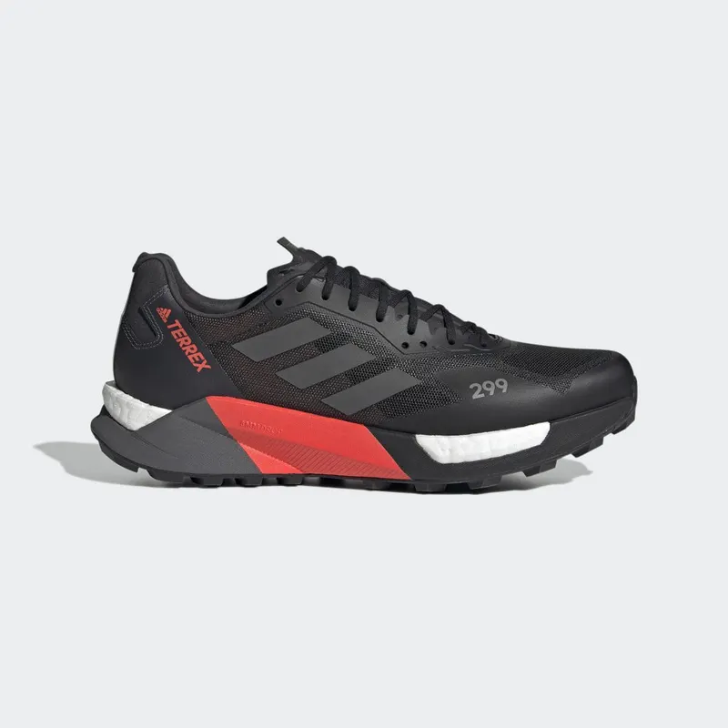 adidas Terrex Agravic Ultra Trail Running Core Black / Grey Five / Solar Red (FY7628)