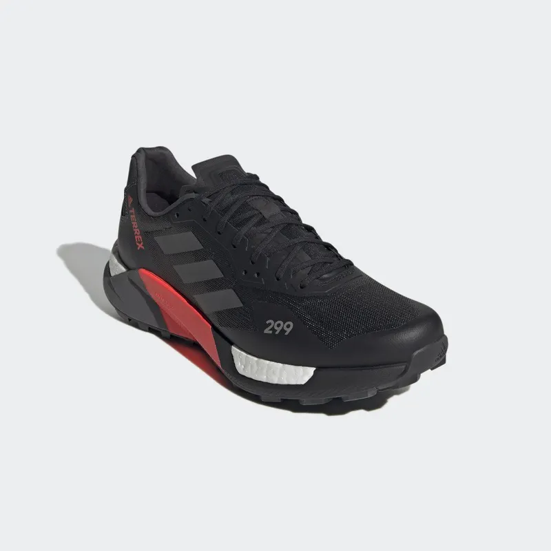 adidas Terrex Agravic Ultra Trail Running Core Black / Grey Five / Solar Red (FY7628)