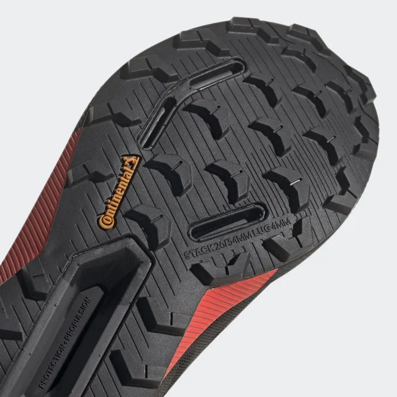 adidas Terrex Agravic Ultra Trail Running Core Black / Grey Five / Solar Red (FY7628)