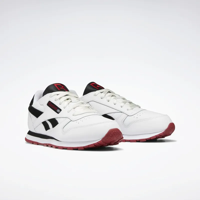 Reebok Classic Leather Schoenen Cloud White / Core Black / Flash Red