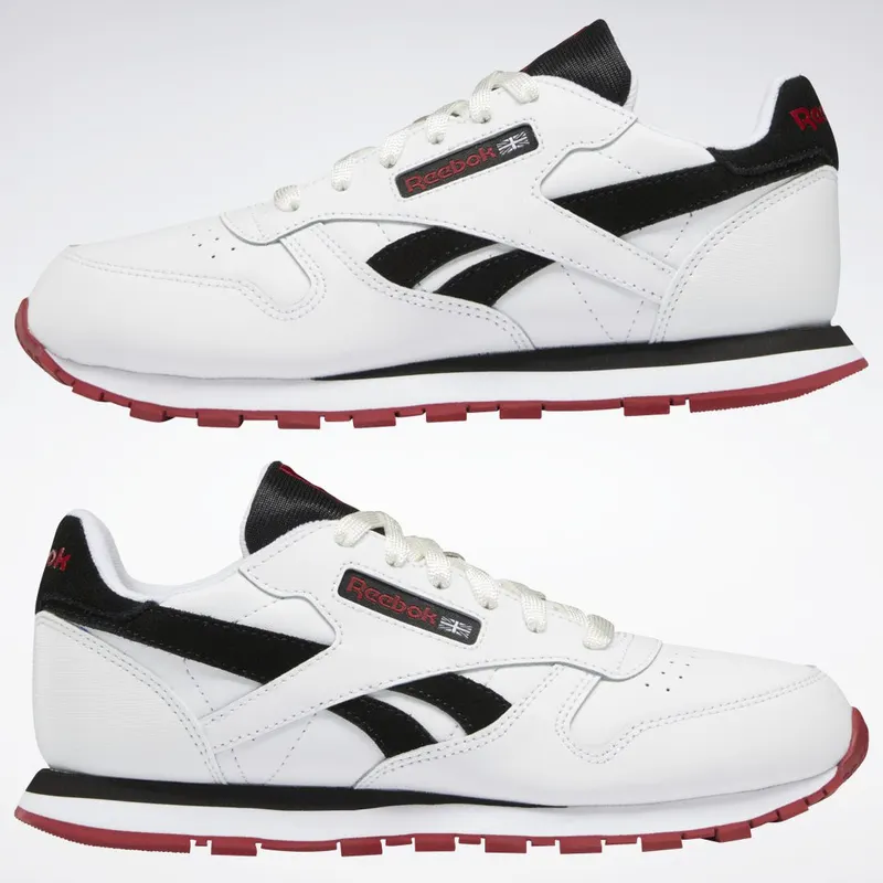 Reebok Classic Leather Schoenen Cloud White / Core Black / Flash Red