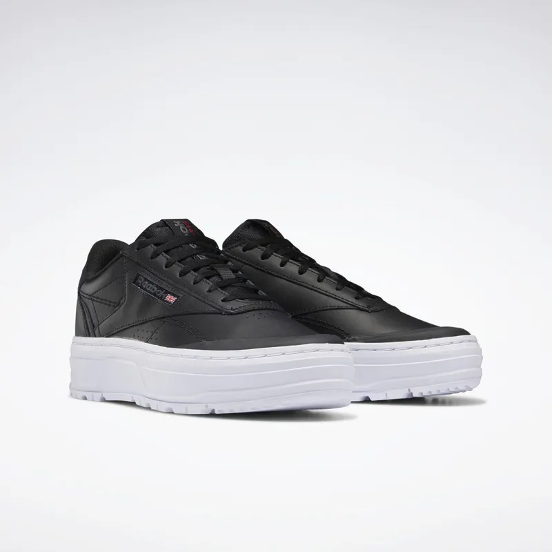 Reebok Club C Double GEO Schoenen Core Black / Core Black / Cloud White