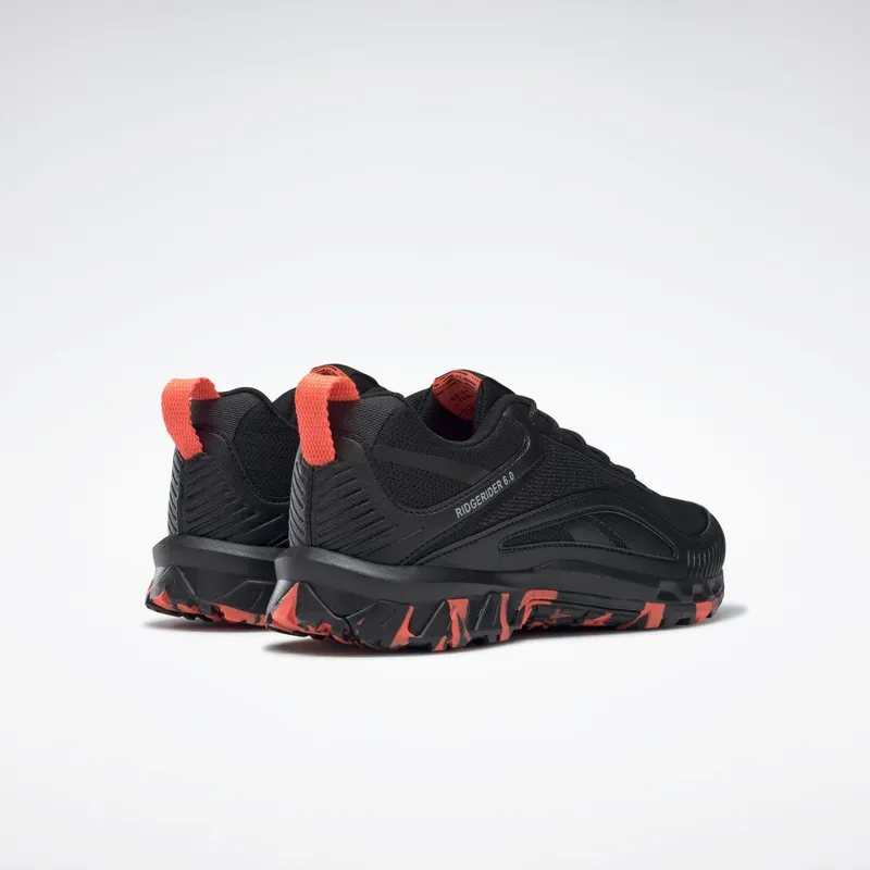 Reebok Ridgerider 6 Schoenen Core Black / Pure Grey 8 / Orange Flare