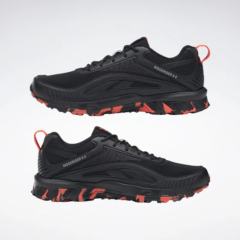 Reebok Ridgerider 6 Schoenen Core Black / Pure Grey 8 / Orange Flare