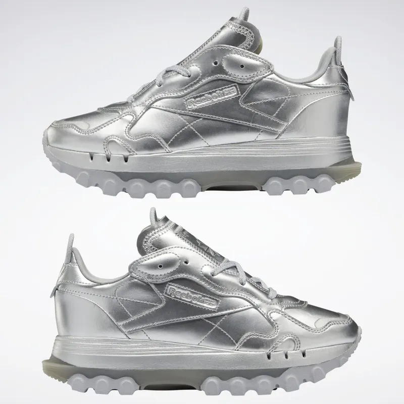 Reebok Cardi B Classic Leather Schoenen Silver Metallic / Silver Metallic / Pewter