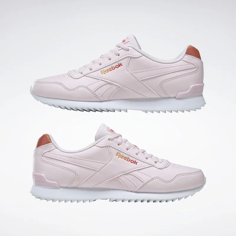 Reebok Royal Glide Ripple Clip Schoenen Porcelain Pink / Cloud White / Collegiate Gold