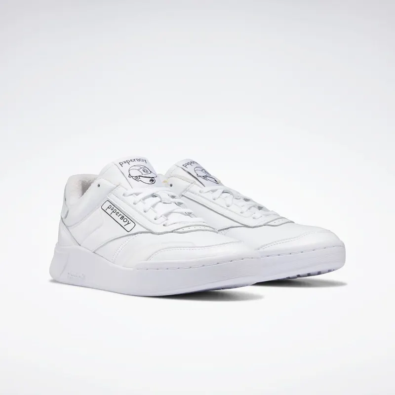 Reebok Beams x Paperboy Club C Legacy Schoenen Cloud White / Cloud White / Core Black