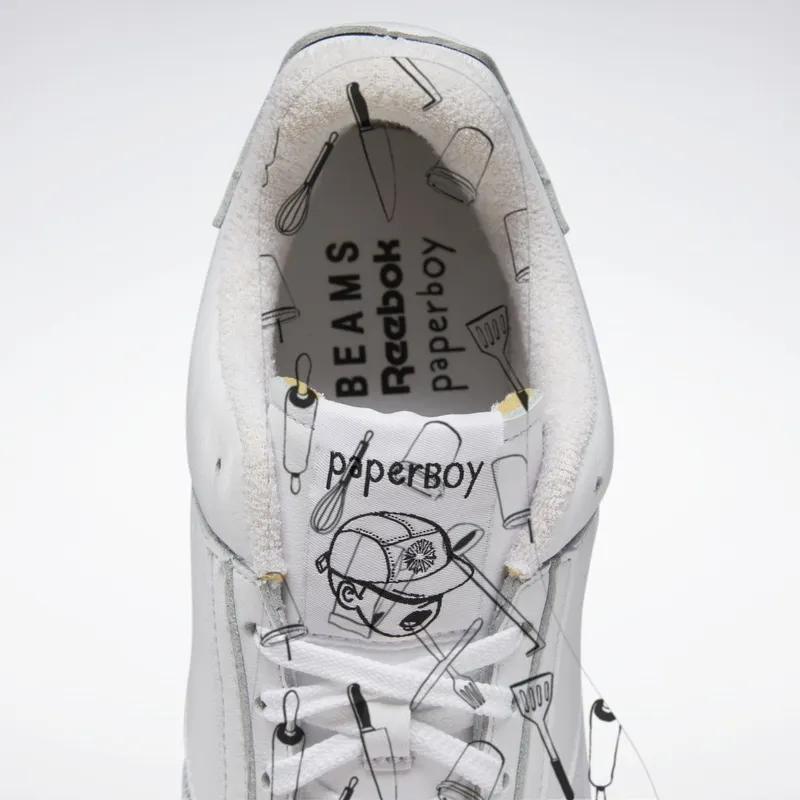 Reebok Beams x Paperboy Club C Legacy Schoenen Cloud White / Cloud White / Core Black