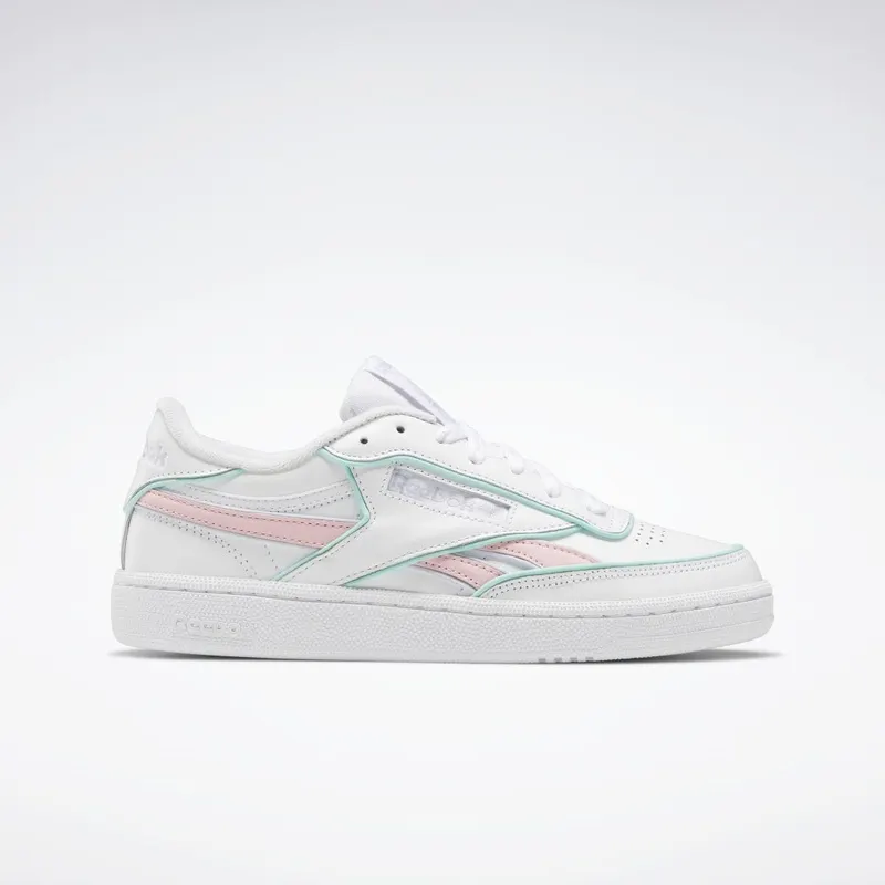Reebok Club C Revenge Schoenen Cloud White / Pink Glow / Pixel Mint