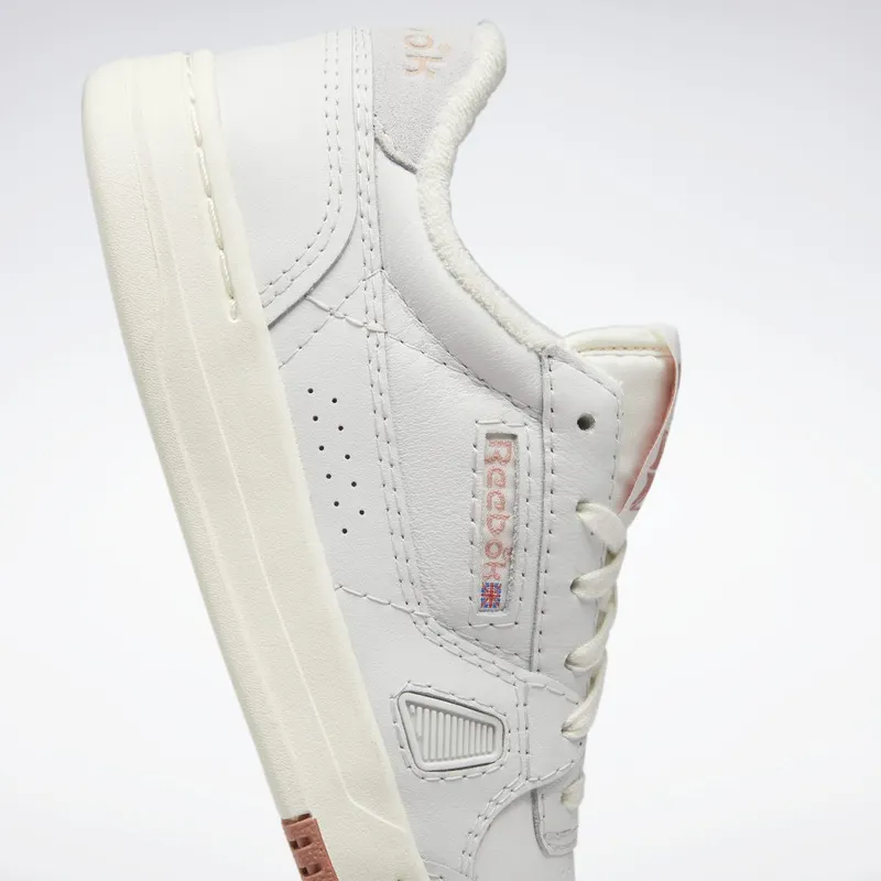 Reebok LT Court Schoenen Cold Grey / Canyon Coral / Chalk