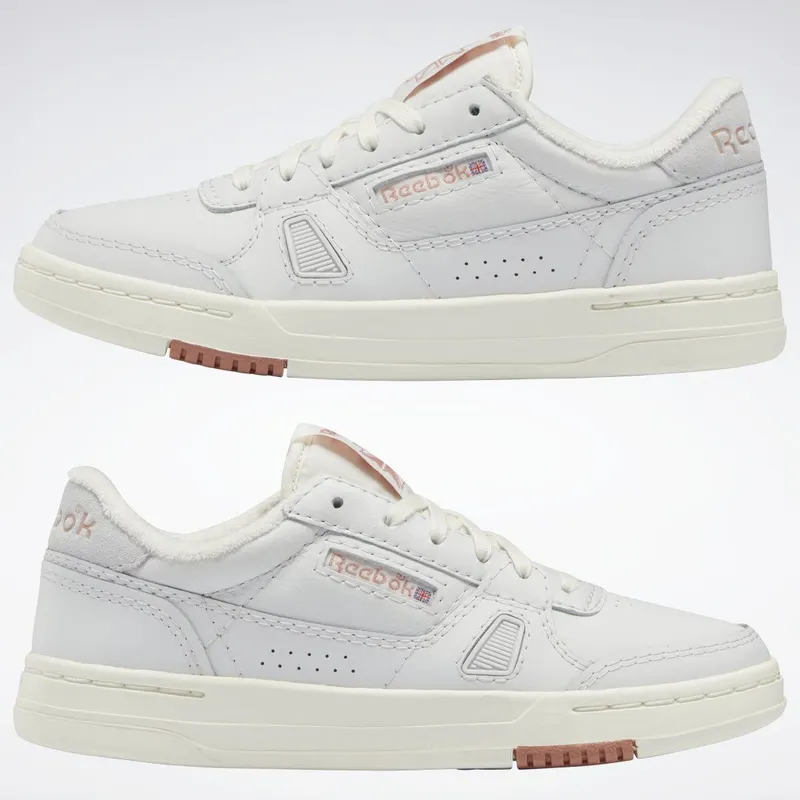 Reebok LT Court Schoenen Cold Grey / Canyon Coral / Chalk