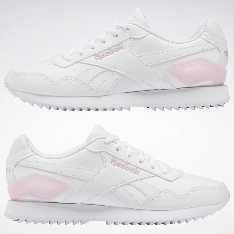 Reebok Royal Glide Ripple Clip Schoenen Cloud White / Pink Glow / Cloud White