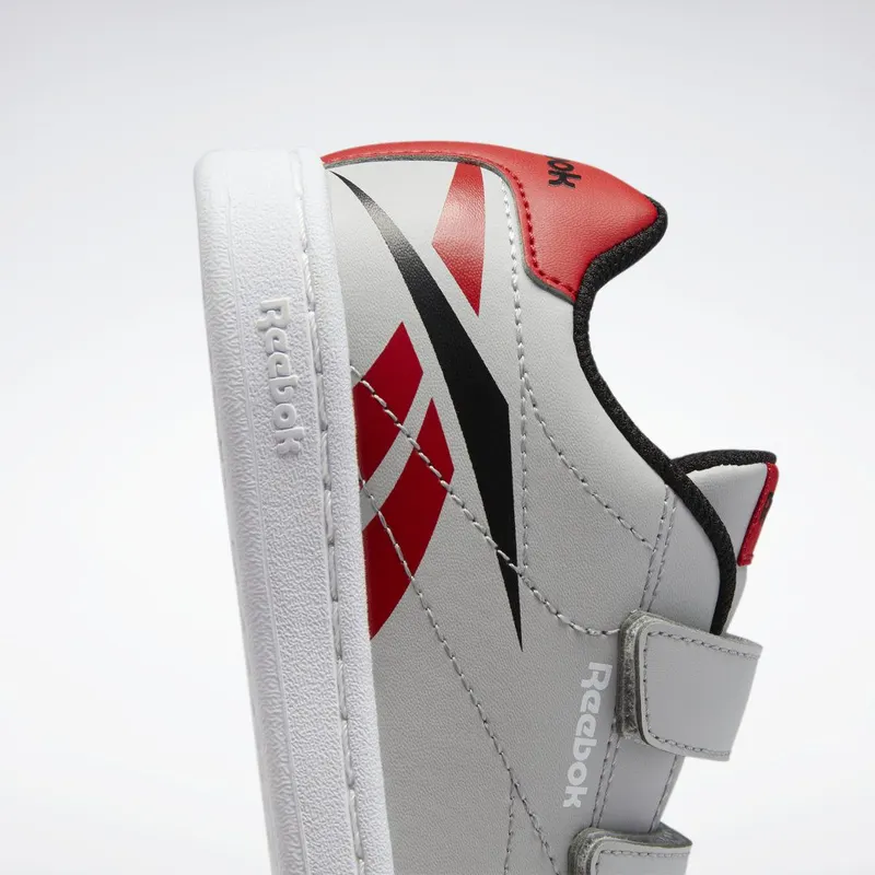 Reebok Royal Complete CLN 2 Schoenen Pure Grey 2 / Core Black / Vector Red